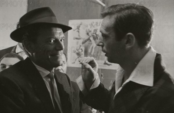 Yves Montand and Eddie Constantine (1958)