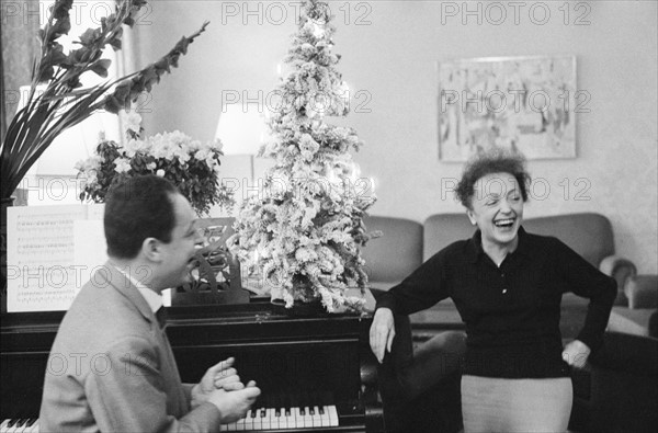 Edith Piaf with Charles Dumont
