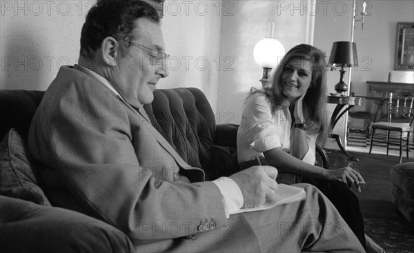 Léon Zitrone et Dalida