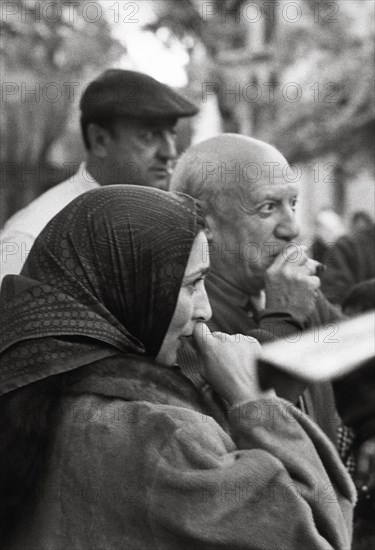 Pablo Picasso and Jacqueline Roque, 1959