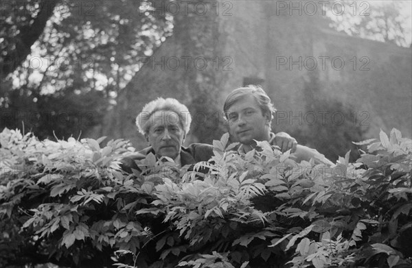 Jean Cocteau et Luc Fournol, 1957