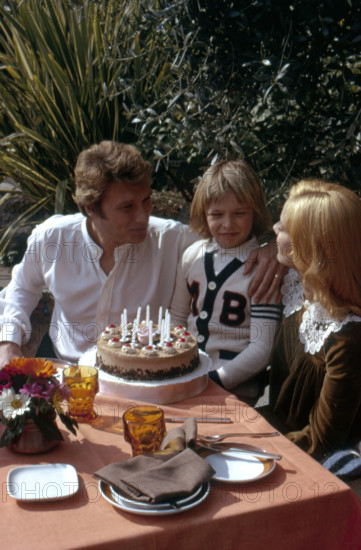 Johnny Hallyday, Sylvie Vartan et leur fils David