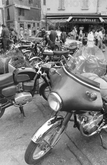 Rassemblement de motos à Saint-Tropez