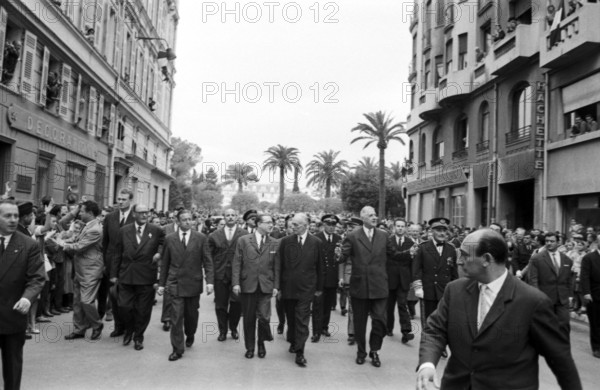 Charles de Gaulle, Nice, 1960