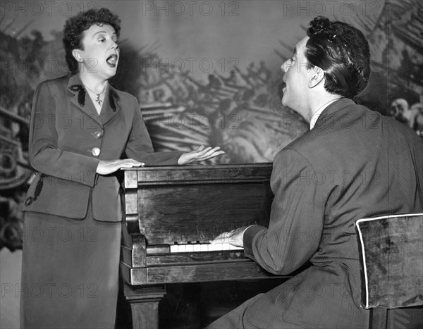 Piaf, first duet with her husband Jacques Pils, 1953