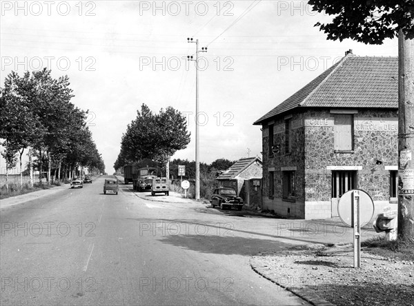 Lieu de l'accident de Piaf et Moustaki en septembre 1958 (sur la N10)