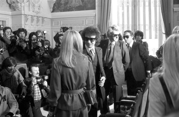 Mariage de Michel Sardou et Elisabeth Haas