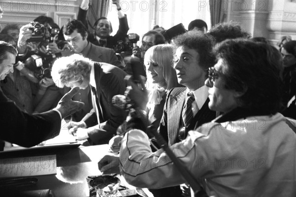 Mariage de Michel Sardou et Elisabeth Haas