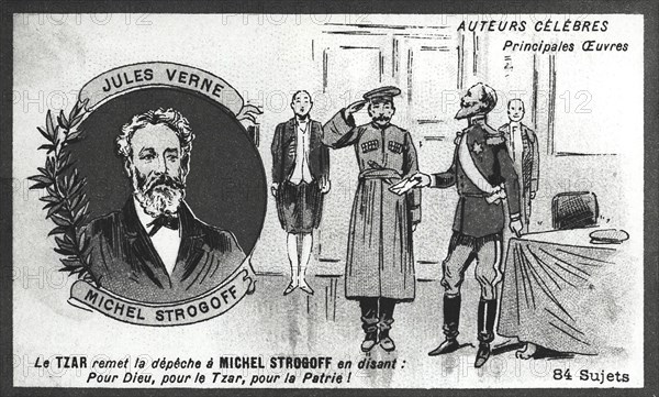 Illustration publicitaire de Michel Strogoff