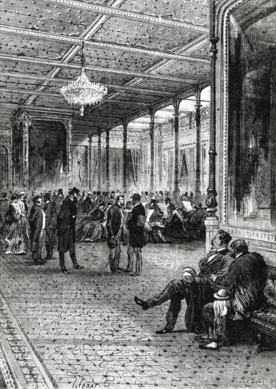 Illustration du grand salon du "Great Eastern"