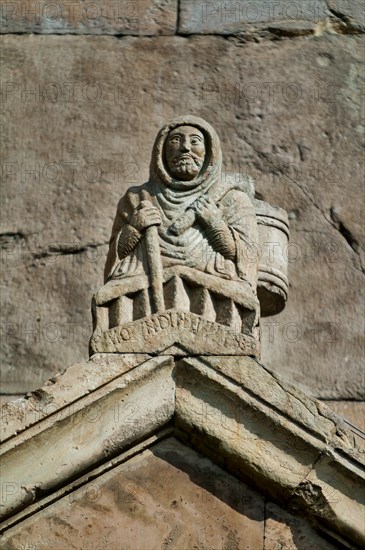 Façade de la Cathédrale de Fidenza en Italie