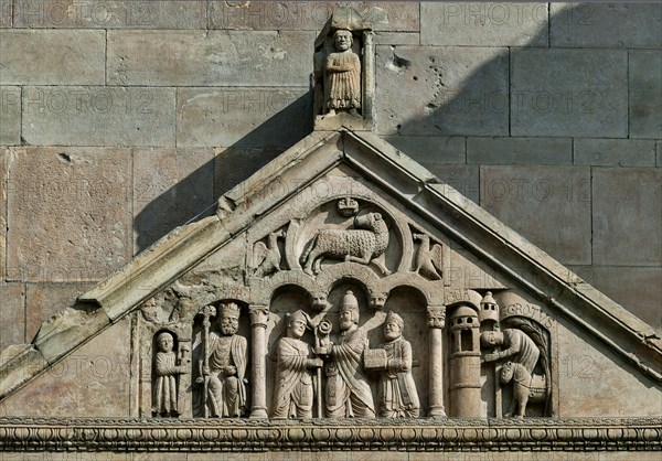 Facade of the Fidenza Cathedral