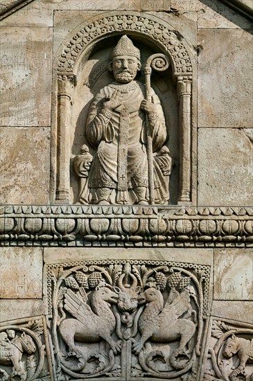 Facade of the Fidenza Cathedral