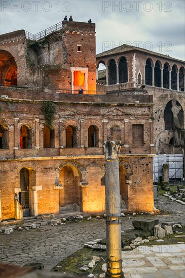 Les Marchés de Trajan à Rome, Italie