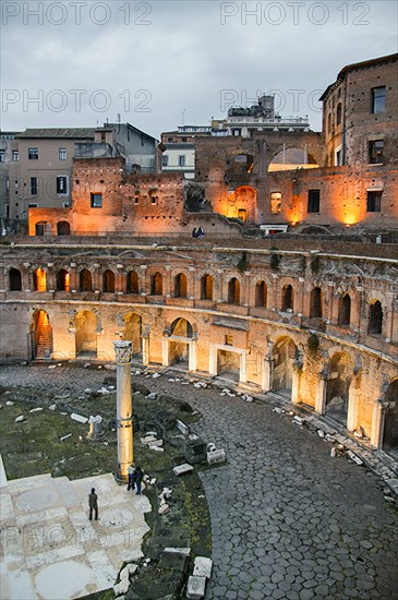 Les Marchés de Trajan à Rome, Italie