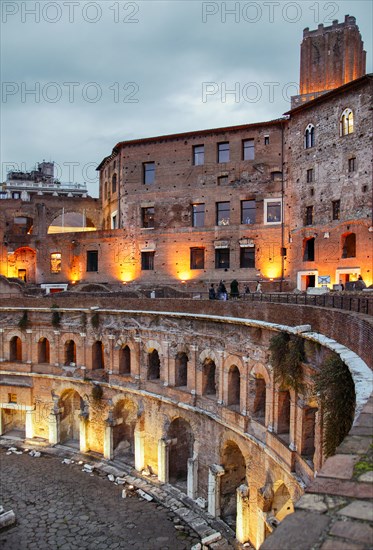 Les Marchés de Trajan à Rome, Italie