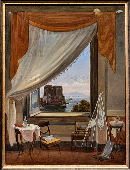 Massimo D'Azeglio,  "L'atelier du peintre à Naples"