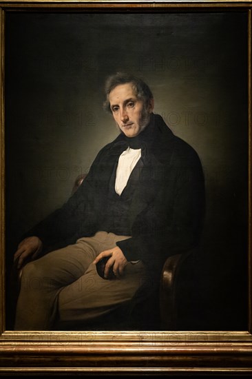 Francesco Hayez: "Portrait of Alessandro Manzoni"