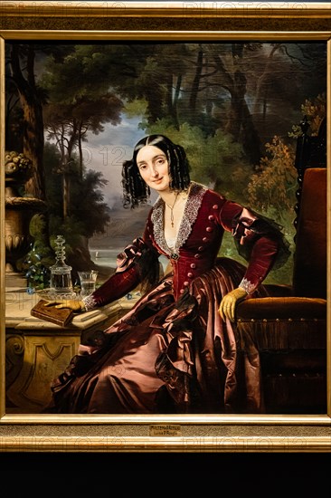 Giuseppe Molteni,  Massimo D'Azeglio: "Portrait of Luisa  D'Azeglio Blondel Maumary"