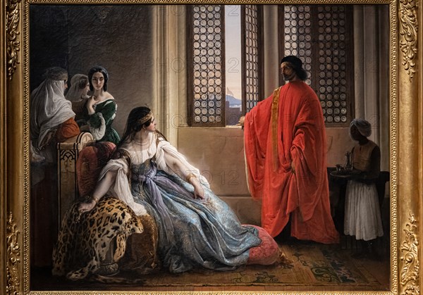 Francesco Hayez: "Giorgio Cornaro sent to Cyprus by the Republic of Venice