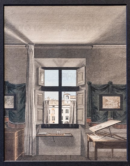 Giovanni Battista De Gubernatis: "The painter's studio in Parma"