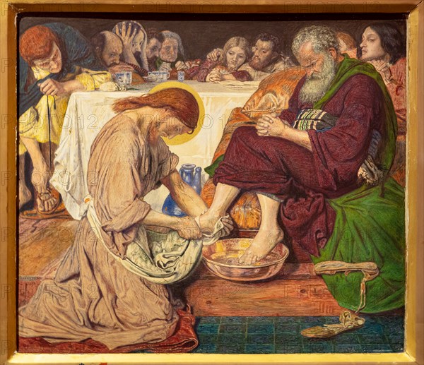 Brown, "Jesus washing Peter's feet"