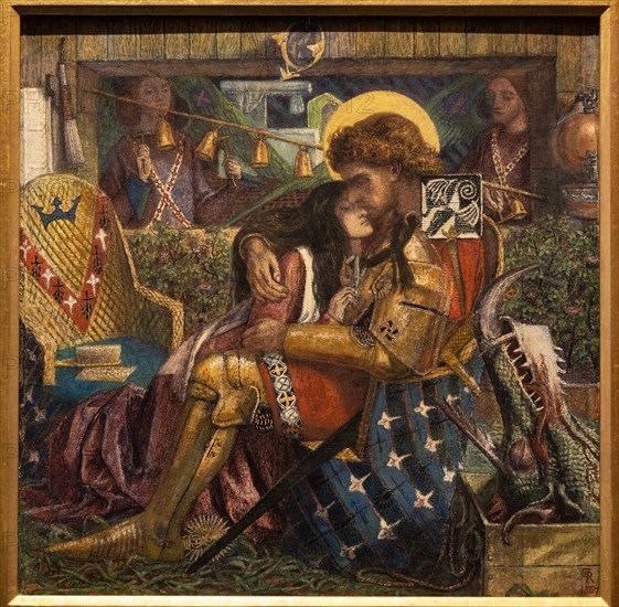 Rossetti, "The Wedding of St. George and Princess Sabra"