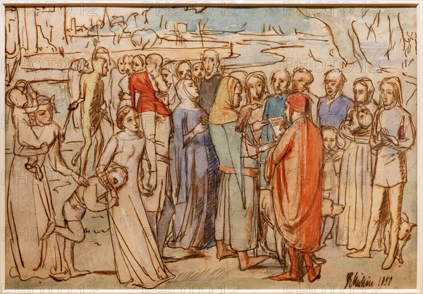 Millais, "A Baron Numbering his Vassals"