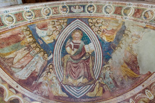 Codigoro, the Pomposa Abbey, interior of the Basilica of Santa Maria