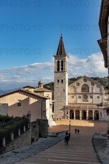 Spoleto: the square of the Duomo