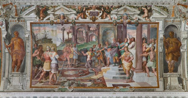 Gênes, Villa delle Peschiere, le hall