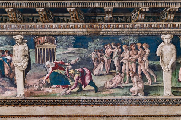 Rome, Villa Farnesina, La Salle des Perspectives