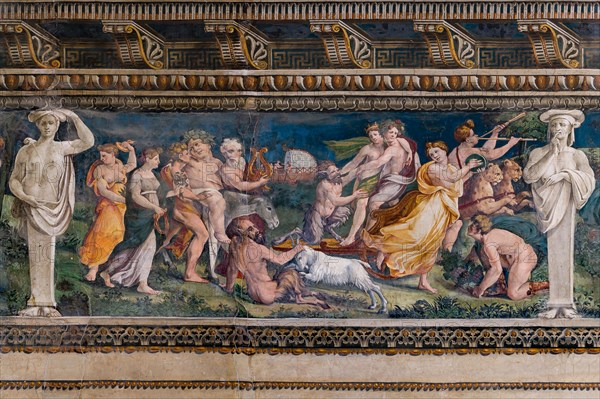 Rome, Villa Farnesina, La Salle des Perspectives