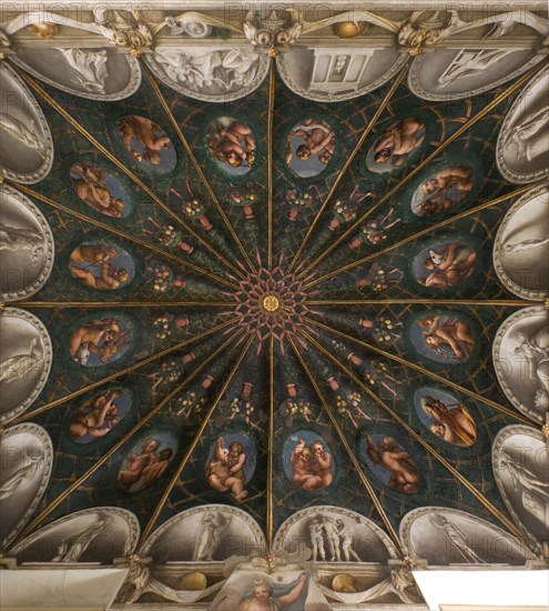 Parma, Former Monastery of St. Paul, Chamber of the Abbess or of St Paul or of Giovanna da Piacenza, the vault