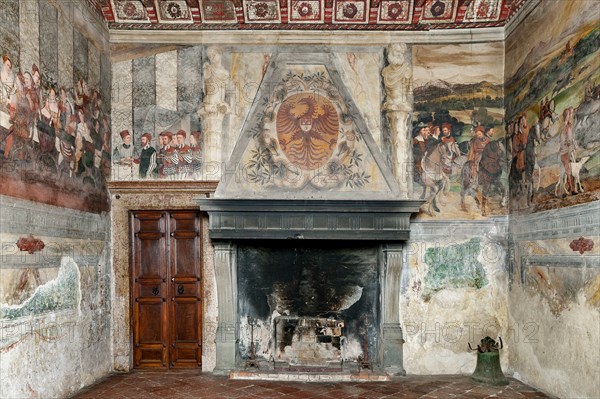 Cavernago, Malpaga Castle or Colleoni Castle, Hall of Honour