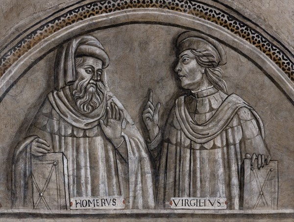 “Portraits of Homer and Virgil”.Orvieto, MODO (Museum of the Opera of the  Duomo of Orvieto)