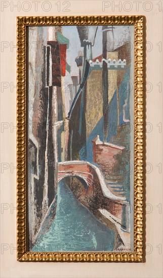 Enrico Prampolini (1894-1956), "A Canal in Venice"