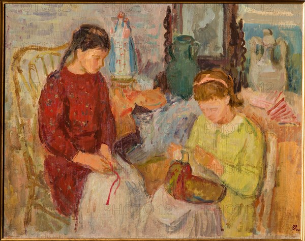 Mario Vellani Marchi (1895-1979), "Burano Lacemakers - 1944"