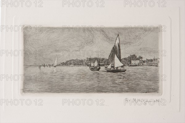 Boats in the Lagooniuseppe Miti Zanetti (1859 - 1929)