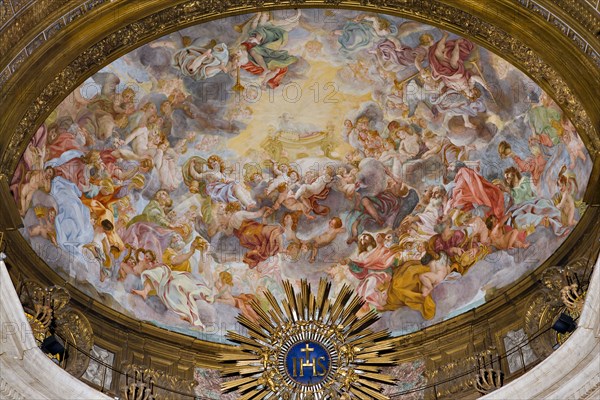 Church of Jesus, the interior, the bowl-shaped vault of the apse