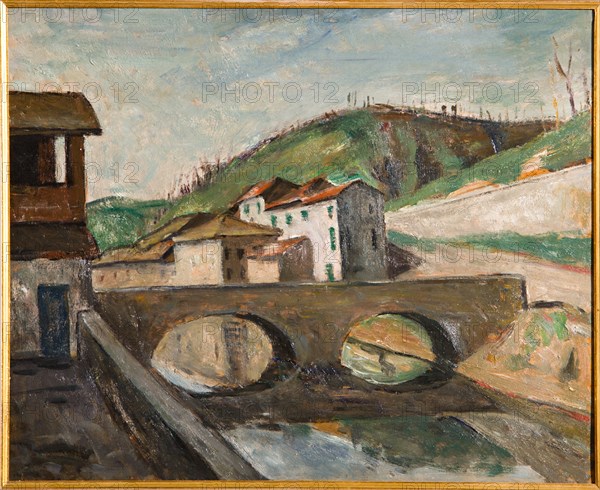 Mauro Reggiani (1897-1960), "Modène Landscape"