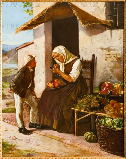 Narciso Malatesta (1835-1896), "At the Greengrocer's"