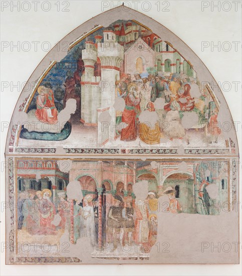 Fresco of the Stories of St. John the Evangelist at the Pinacoteca Nazionale di Ferrara