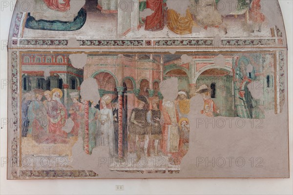 Fresco of the Stories of St. John the Evangelist at the Pinacoteca Nazionale di Ferrare