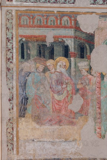 Fresco of the Stories of St. John the Evangelist at the Pinacoteca Nazionale di Ferrara