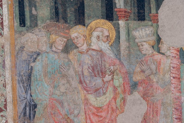 Fresco of the Stories of St. John the Evangelist at the Pinacoteca Nazionale di Ferrara