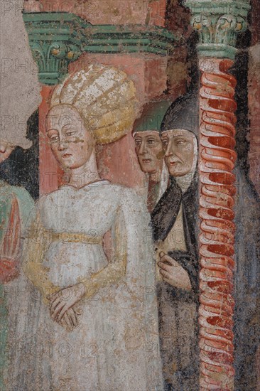 Fresco of the Stories of St. John the Evangelist at the Pinacoteca Nazionale di Ferrara