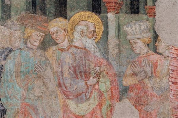 Fresco of the Stories of St. John the Evangelist at the Pinacoteca Nazionale di Ferrare