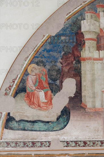 Fresco of the Stories of St. John the Evangelist at the Pinacoteca Nazionale di Ferrare