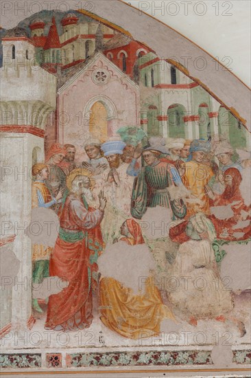 Fresco of the Stories of St. John the Evangelist at the Pinacoteca Nazionale di Ferrare